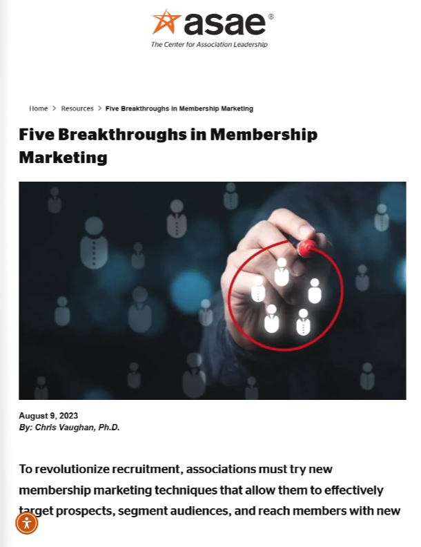 Breakthroughs Membership Marketing
